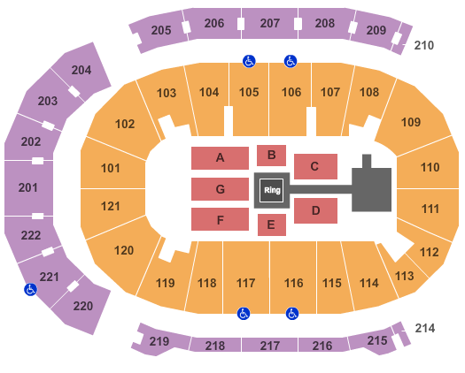 Ford Center WWE Seating Chart